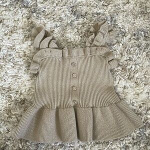 Janie and Jack sweater top gold beige fall/holiday